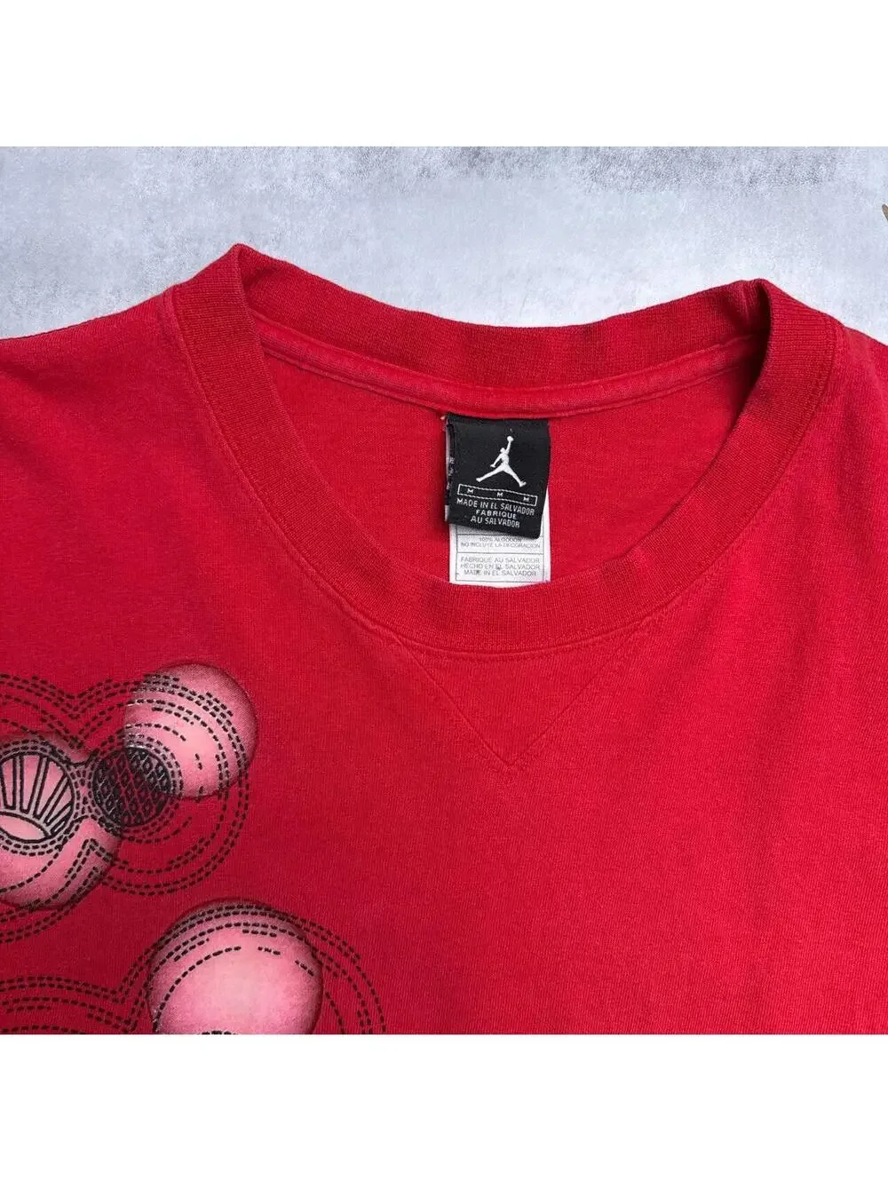 Y2K Jordan 00s Basketball Red T shirt
